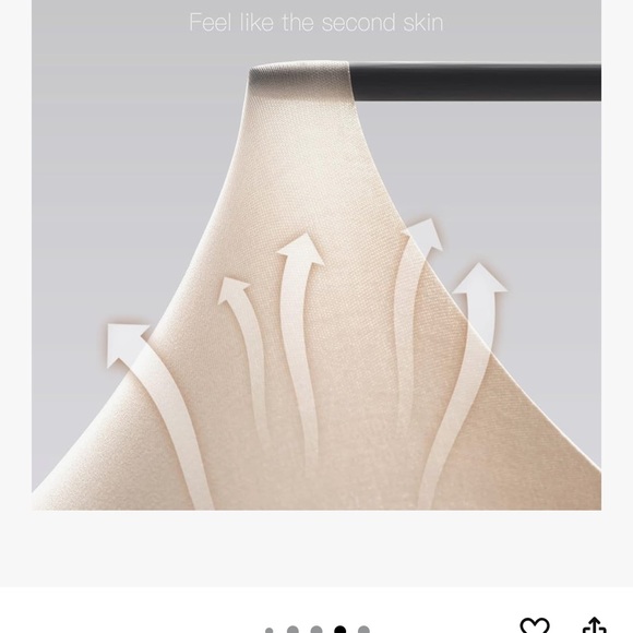 Halova Seamless Nude Cream Tan Bra Removable Pads Women’s SZ L NEW - Picture 7 of 8